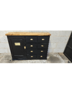 Meuble atelier une porte huit tiroirs