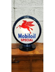 Lampe globe de pompe à essence Mobiloil déco garage