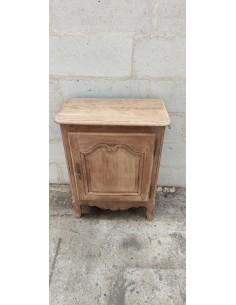 Meuble d'appoint une porte style louis xv chene brut 2