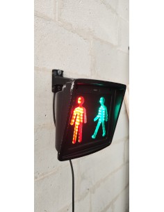 Lampe passage pieton aximum lampe industrielle déco garage h 99 cm