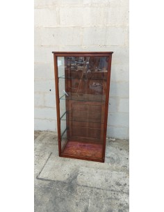 Ancienne vitrine de commerce bois 2