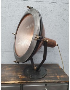 Ancien projecteur holophane Paris patiné