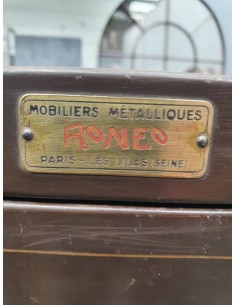 Meuble casier à tiroirs Roneo couleur marron d'origine 2