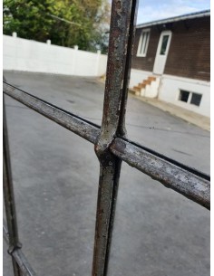 Miroir industriel métallique verrière ogive 208 cm de hauteur 2