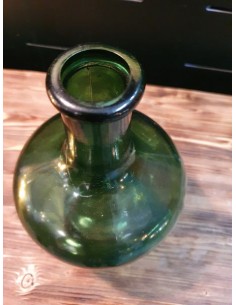 Dame jeanne verte vase en verre bouteille décorative design 2