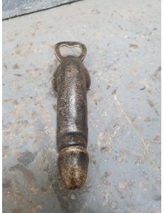 Décapsuleur biloute en fonte , sexe phallus ouvre bouteille 2