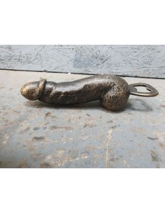Décapsuleur biloute en fonte , sexe phallus ouvre bouteille