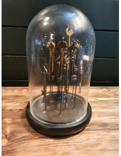 Globe en verre support décoration clés