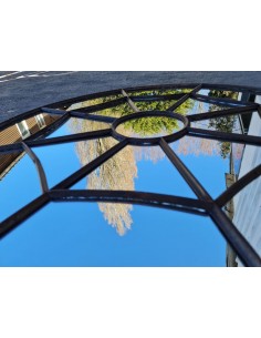 Miroir industriel model araignée métallique rond diamètre 110 cm 17 sections 2