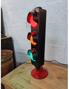 lampe industrielle feu tricolore sur pied fonte 2