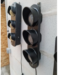 Feu tricolore mural lampe industrielle