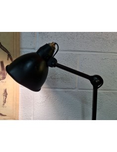Lampe Mazda sur socle bois luminaire industriel 2