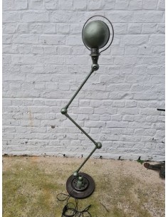 Ancienne lampe Jielde verte trois bras lampe industrielle d'atelier