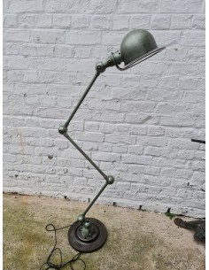 Ancienne lampe Jielde verte trois bras lampe industrielle d'atelier 2