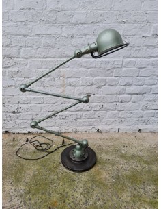 Ancienne lampe Jielde verte quatre bras lampe industrielle d'atelier