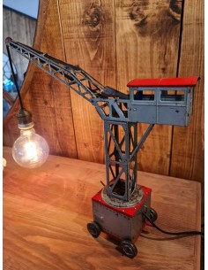 Lampe grue tôle jouet Joustra