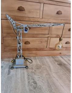 Lampe grue grand model  jouet tôle Joustra lampe industrielle déco 2
