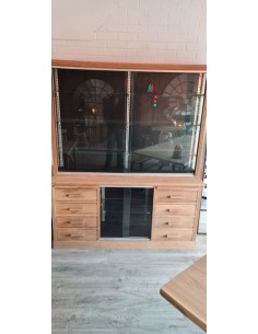 ancien meuble de métier vitrine 2