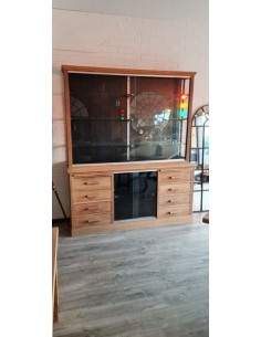 ancien meuble de métier vitrine