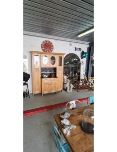 Ancien meuble en pin six portes et deux tiroirs 2