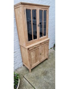 ancien petit buffet deux corps décapé 2