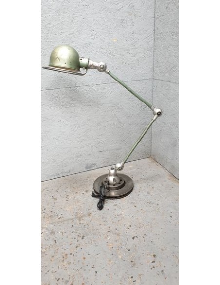 lampe jielde deux bras patine verte d'origine