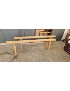 Paire d'ancien grand banc...