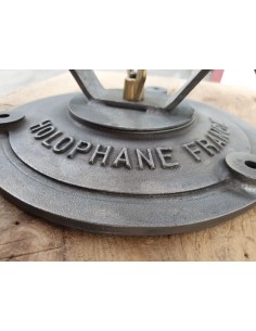 Projecteur industriel Holophane corps en cuivre vers 1930 2