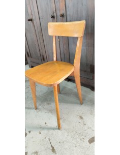 Série de quatre chaises bois bistro 2