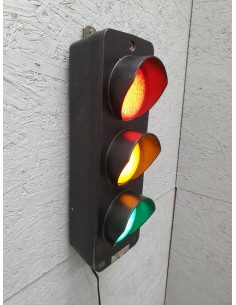 Feu tricolore lampe industrielle design vintage 2