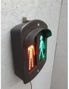 Lampe passage piéton  métal, luminaire industriel mural 2